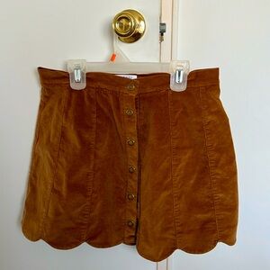 Kendall + Kylie Button Skirt